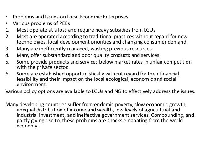 Public Enterprise in Less Developed Countries